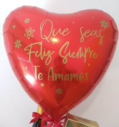 Globo corazón 18" Personalizado