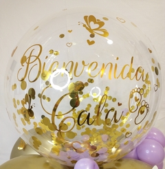 Globo Burbuja Personalizado+Confeti - Mathys Variedades