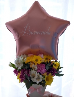 Detalle con flores Globo 18" - comprar online