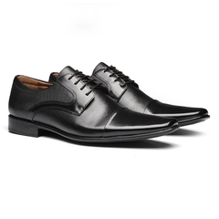 3577 | Sapato Social Masculino - Derby Cap Toe