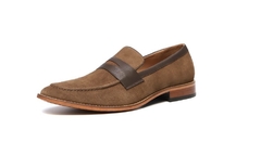 5102 | Sapato Social Masculino Penny Loafer Camurça - loja online