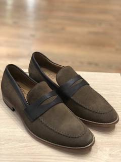 5102 | Sapato Social Masculino Penny Loafer Camurça - comprar online