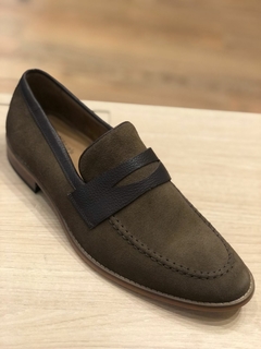 5102 | Sapato Social Masculino Penny Loafer Camurça - Sergio's