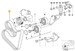 Correa de accesorios M62 / S62 BMW#11287833264 - comprar online