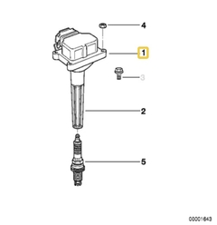 Bobina de encendido para motores M50 / S50 / M52 / S52 / M54 / M62 / S62 / M73 / M73N BMW#12137599219 - tienda online