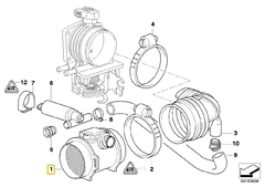 Sensor MAF para motores M52 / S52 BMW#13621703275 en internet