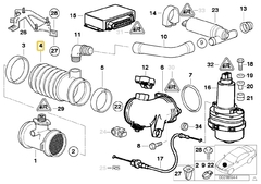 Fuelle de admisión para motores M62 BMW#13711432410 en internet