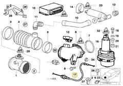 Cable de acero actuador control de traccion (ASC) para E39 540i BMW#35411162633 - tienda online