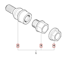 Juego de tornillos de seguridad para X5 y Serie 7 BMW#36136773192 - tienda online