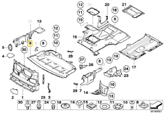 Plástico cubre carter E39 535i y 540i BMW#51718159981 - tienda online