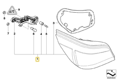 Faro trasero izquierdo E60 M5 / E60 LCI BMW#63217361591 en internet