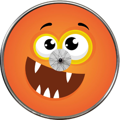 Emoji Monster naranja