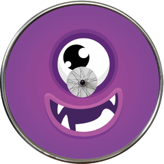 Emoji Monster violeta