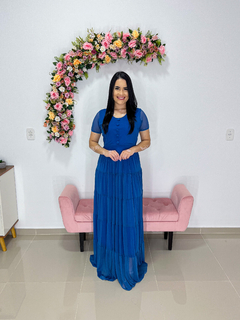 Vestido Clarice - Azul Tam P