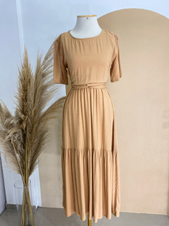 Vestido Angélica - Bege Tam M (42) - comprar online