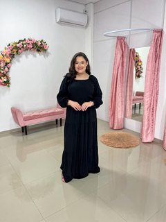 Vestido Cíntia M/L - Preto Tam Único Plus Size