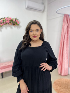 Vestido Cíntia M/L - Preto Tam Único Plus Size - loja online