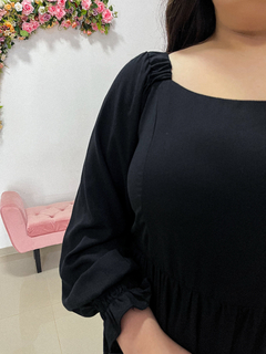 Vestido Cíntia M/L - Preto Tam Único Plus Size - comprar online