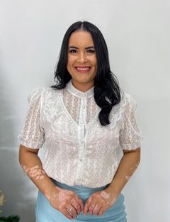 Camisa Anne - Branco Tam G