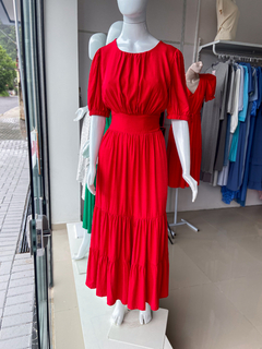 Vestido Paula - Vermelho Tam Único (36 ao 42/44) - comprar online