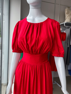 Vestido Paula - Vermelho Tam Único (36 ao 42/44) - Conceito Modas