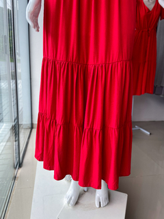 Vestido Paula - Vermelho Tam Único (36 ao 42/44) - loja online