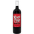 Garrafa de vinho Malbec com rótulo vermelho e a frase "Keep Calm and Drink".