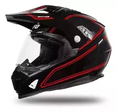 Casco Moto Ufo Aries Cross Enduro Ruta C/ Doble Visor