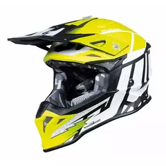 CASCO J39 POSEIDON FLUOR YELLOW / BLACK / WHITE JUST1