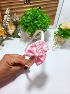 Tiara infantil de cabelo picolé rosa - loja online