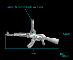 Pingente Ak47 | Prata 925 - Flepz Company | Joias em pratas 925/950