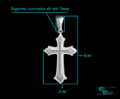Pingente Cruz Imperial | Prata 925 - Flepz Company | Joias em pratas 925/950