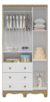 Quarto Completo Bebê Moveis Peroba Bolinha cloe 03 portas - comprar online