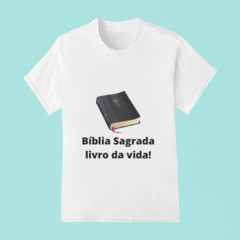 Camiseta - Bíblia Sagrada Livro Da Vida (Bíblia sem letra) - comprar online