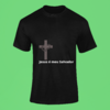 Camiseta Jesus é Meu Salvador - preta