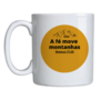 Caneca a Fé Move Montanhas - Amarela