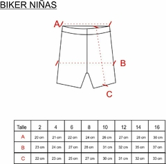 BIKER LYCRA Y ALGODÓN CON LYCRA NIÑAS - tienda online