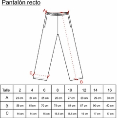 PANTALÓN RECTO FRIZA - comprar online