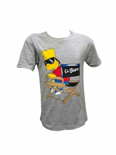 Remera manga corta Simpson. Bart Silla