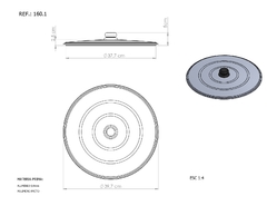 Tampa De Alumínio Para Disco - 38,5cm - comprar online