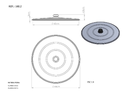 Tampa De Alumínio Para Disco -43cm na internet