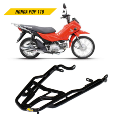 Bagageiro Vision Honda Pop 110 2015+ Reforçado Longo Preto - comprar online