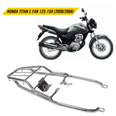 Bagageiro Trefilado Honda CG Titan 150 2004 até 2008 - Cromado - comprar online