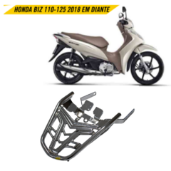 Bagageiro Vision Honda Biz 110 ou 125 2018+ Cromado - comprar online