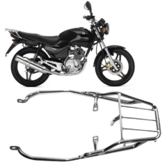 bagageiro Yamaha ybr 125 2000 até 2008 Cromado - comprar online