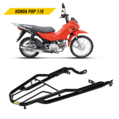 Bagageiro Trefilado Honda Pop 110 2015+ Reforçado Longo Preto - comprar online