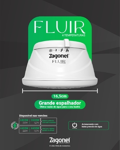 Ducha Fluir 4 Temperaturas 5500w - 127V e 220V - Branco - comprar online