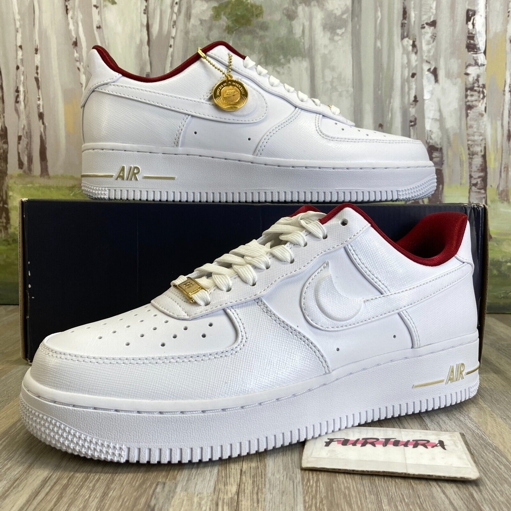 Nike red cheap air force ones