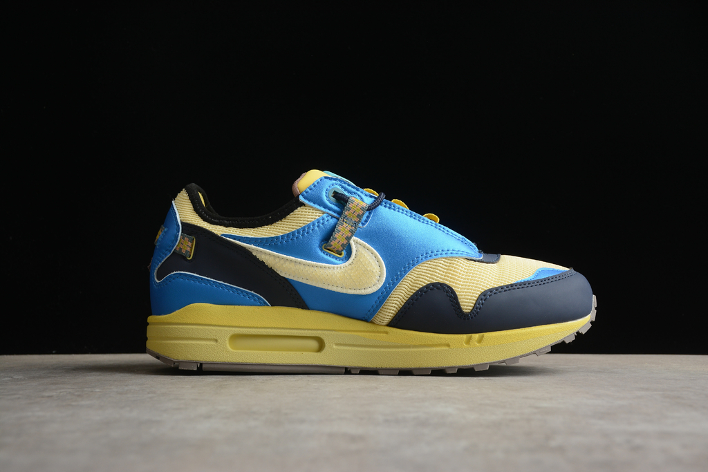 Nike air max 1 blue clearance and orange