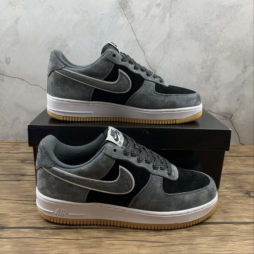 Air force 1 low black hot sale and grey